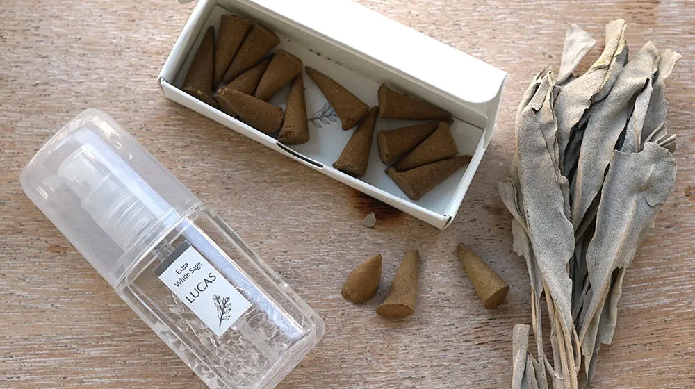 ホワイトセージインセンス (浄化香:日本製)コーン20個入