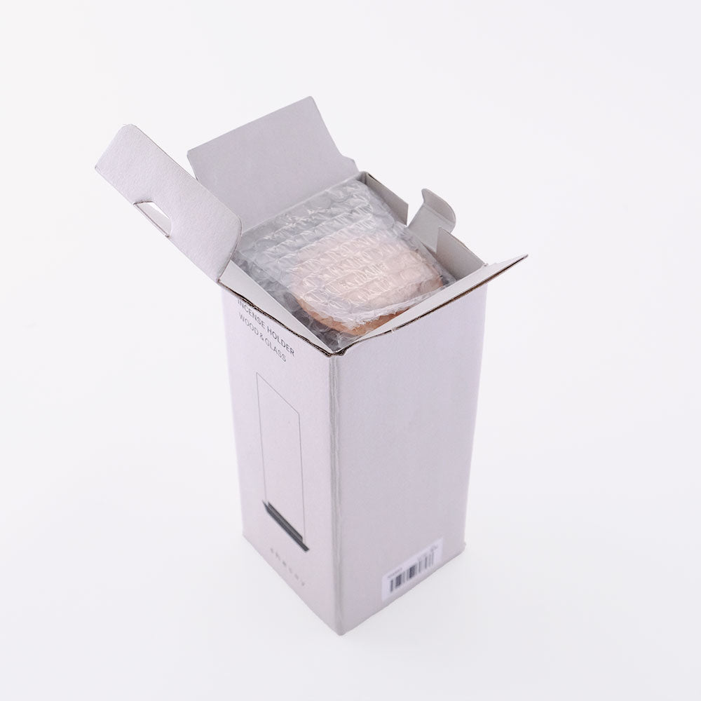 【メール便不可】INCENSE HOLDER WOOD&GLASS