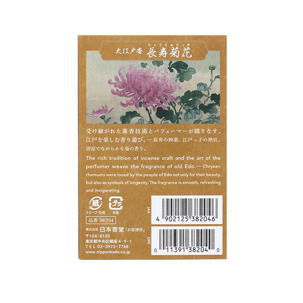 長寿の妙薬。江戸っ子の熱狂。清涼でなめらかな菊の香り。