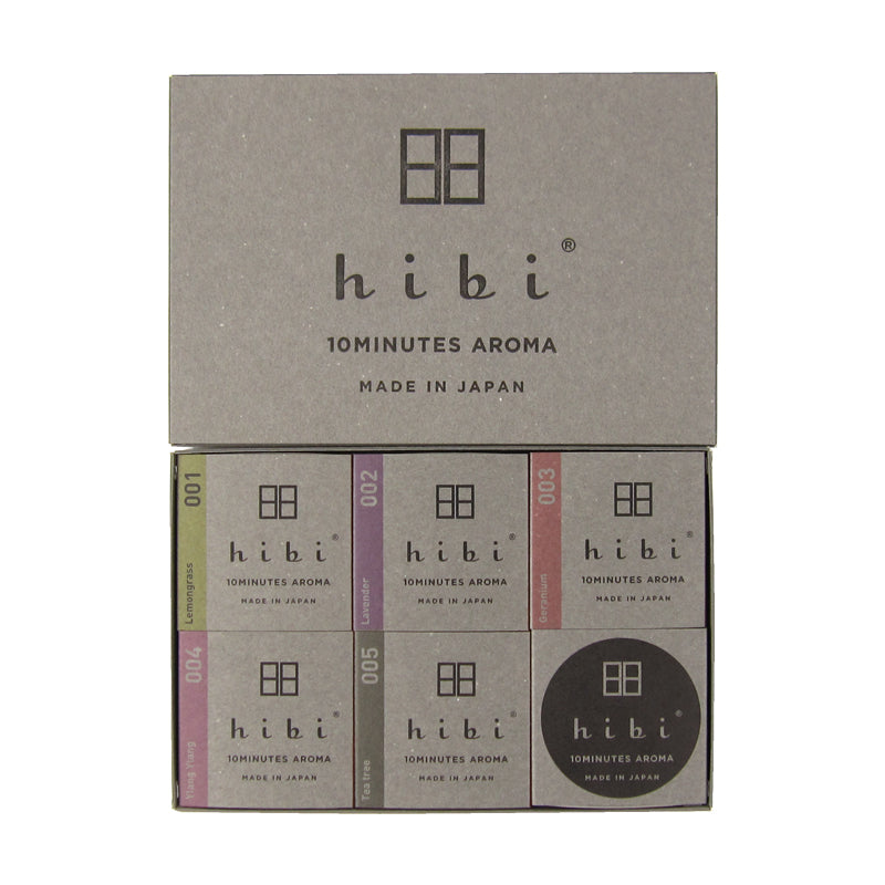 hibi 5種の香りギフトボックス（専用マット・ギフト用ペーパー