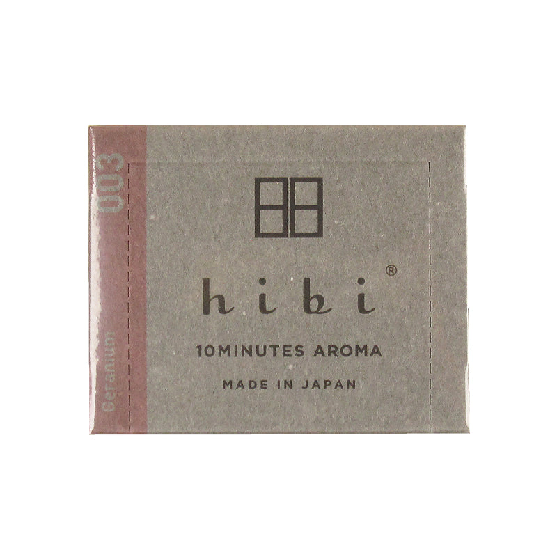 hibi Geranium 003 ゼラニウム ラージボックス30本入り（専用マット付） – お香セレクトショップkuyu