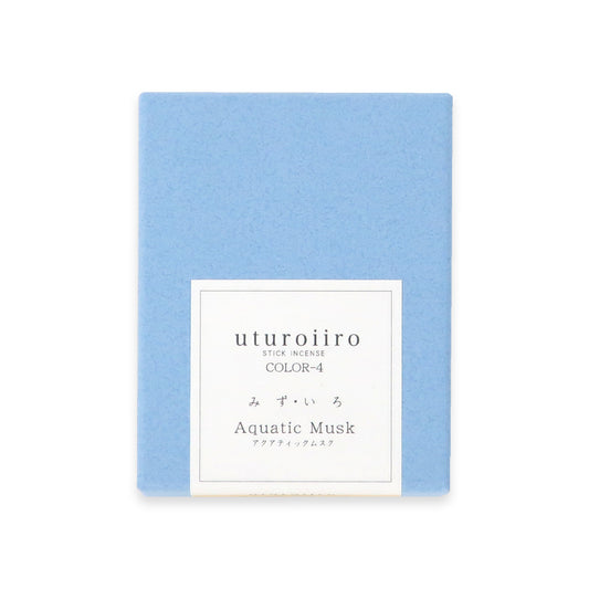 uturoiiro(うつろいいろ)COLOR-4 みず・いろ Aquatic Musk(アクアティックムスク)スティック40本入り