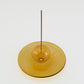 INCENSE HOLDER GLASS GRAY/YELLOW