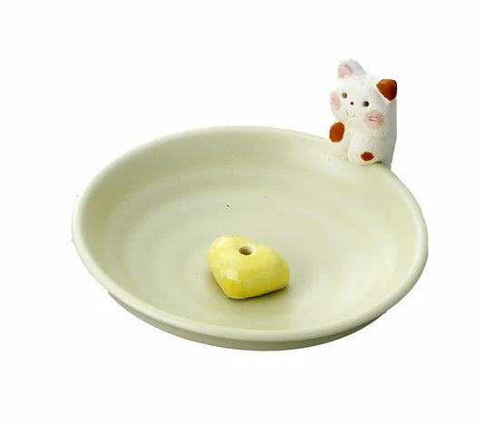 【メール便不可】ほのぼの香立(猫)