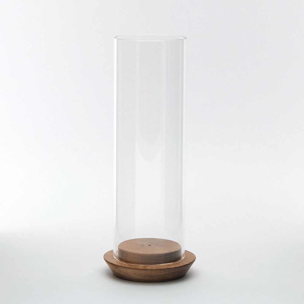 INCENSE HOLDER WOOD＆GLASS